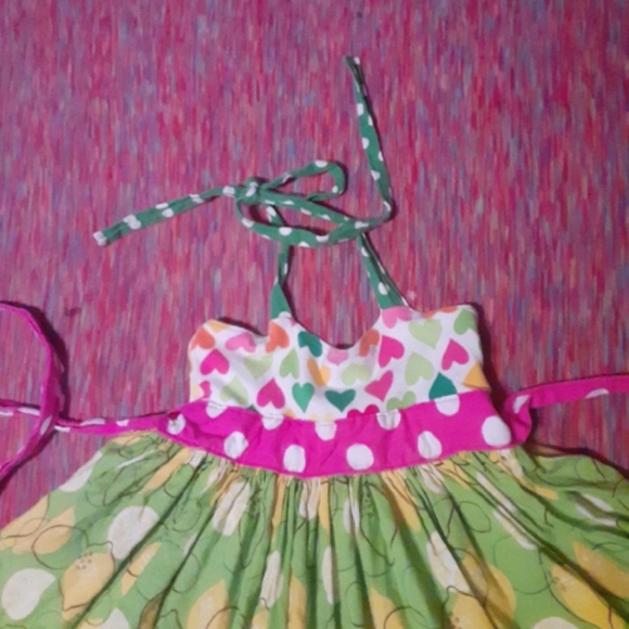 Kpea lemon and lime halter dress - Picture 2 of 5